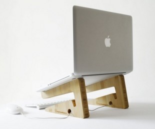 Bamboo Puzzle Laptop Stand (2)