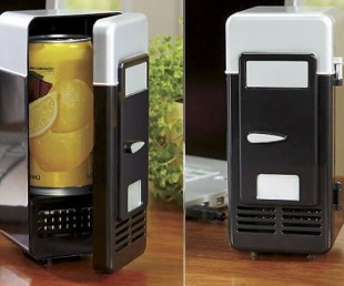 The Swiss Colony USB Heating & Cooling Mini Fridge