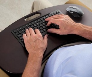 The Wireless Lap Desk Keyboard