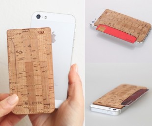 Cork Skin iPhone 5 Card Pocket
