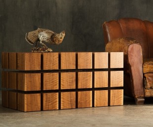 Wood Coffee Table Levitates via Magnet