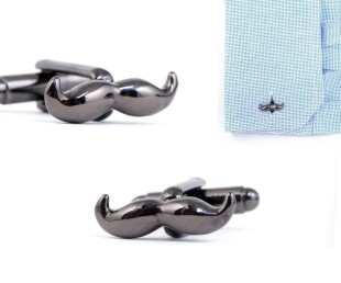 Movember Mustache Cufflinks for Men