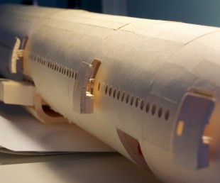 160-Scale Boeing 777 Built from Paper Manilla Folders (15)