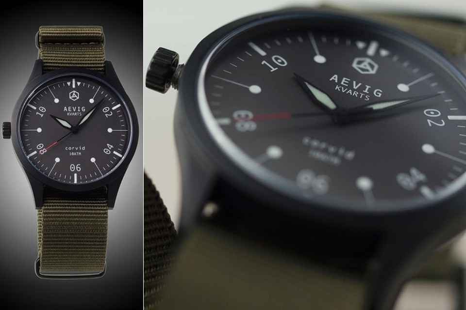 Aevig Corvid – Classic Quartz Field Watch