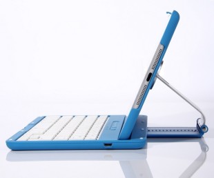 Aluminum 360 Swivel iPad Stand Case Bluetooth Keyboard