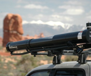 Rack Mounted Solar Powered Hot Road Shower