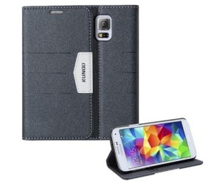 Ultra-thin Cover and Stand for Samsung galaxy S5 Black