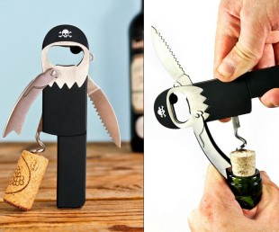 Pirate Bottle Opener and Corkscrew